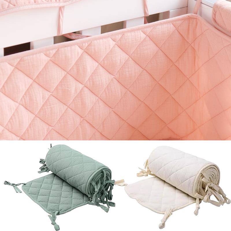 Baby Nursery Decor Girl - Bumper for Baby Bed Fence Cot