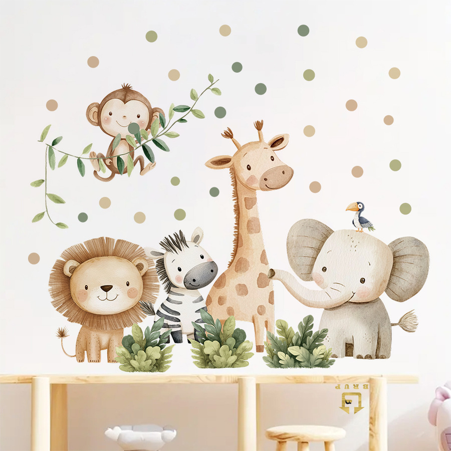 Boho Forest Animals Wall Stick - огляд і ціна Baby Nursery Decor Girl