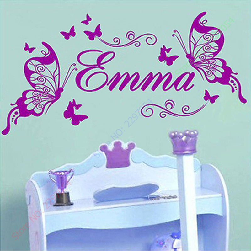 New Butterflies Personalized N - огляд і ціна Baby Nursery Decor Girl