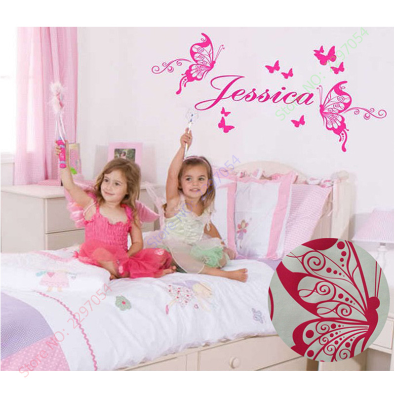New Butterflies Personalized N - огляд і ціна Baby Nursery Decor Girl