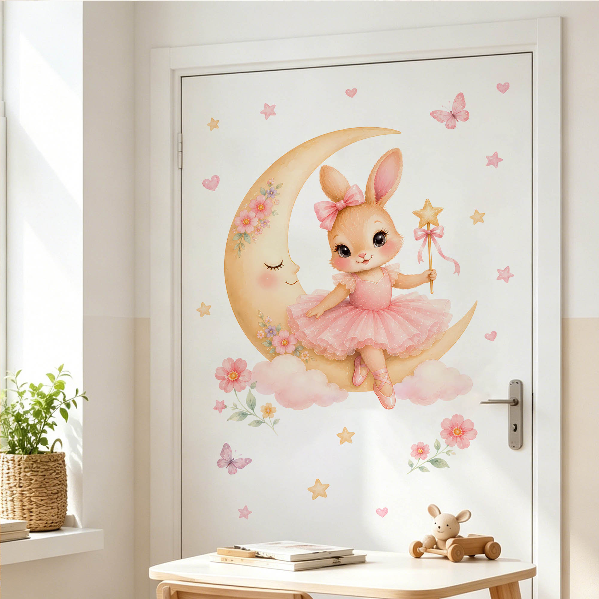 Watercolor Ballerina Bunny Moo - огляд і ціна Baby Girl Nursery Quotes