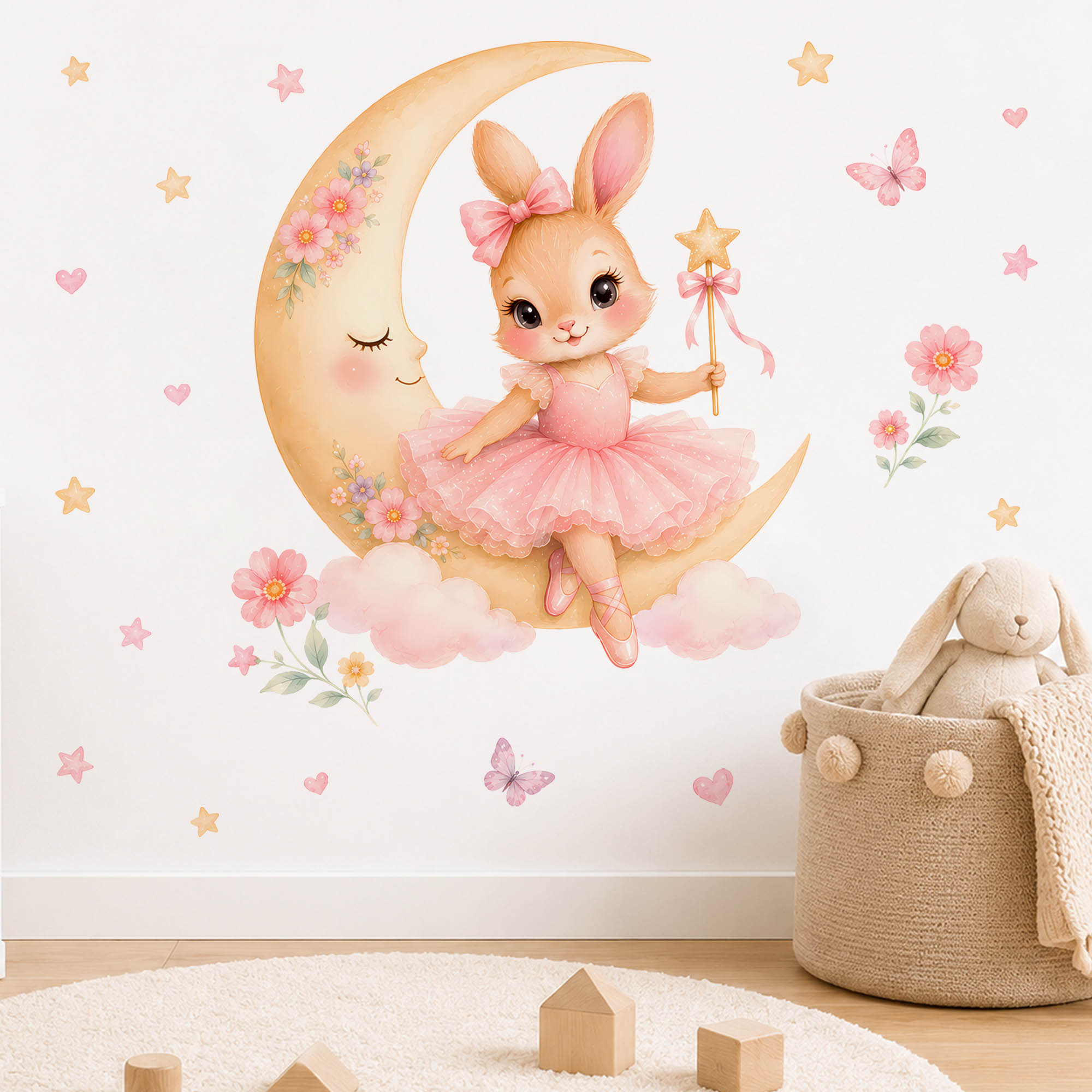 Watercolor Ballerina Bunny Moo - огляд і ціна Baby Girl Nursery Quotes