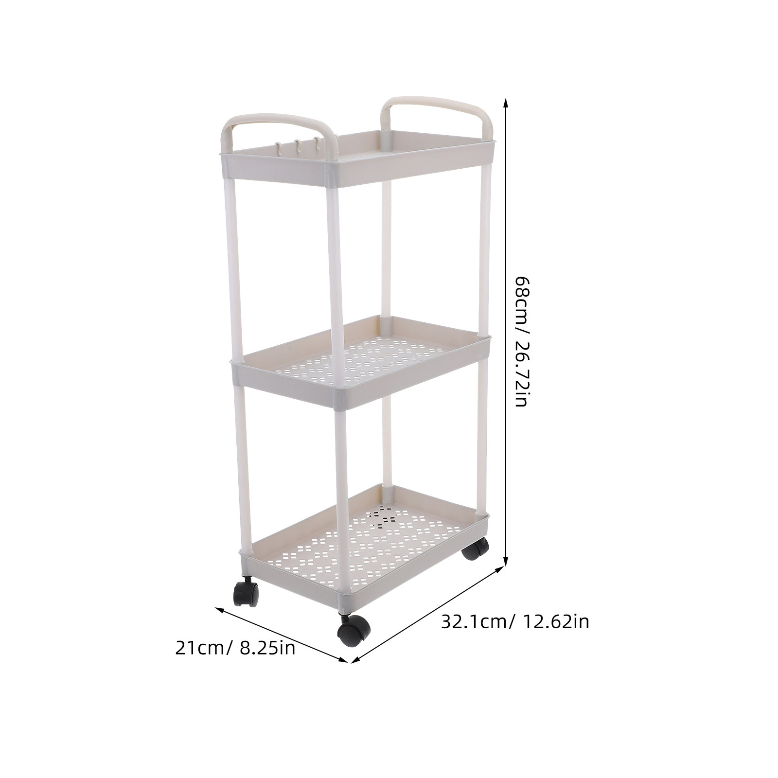 3 Tier Plastic Storage Cart Ro - огляд і ціна Baby Nursery Trolley