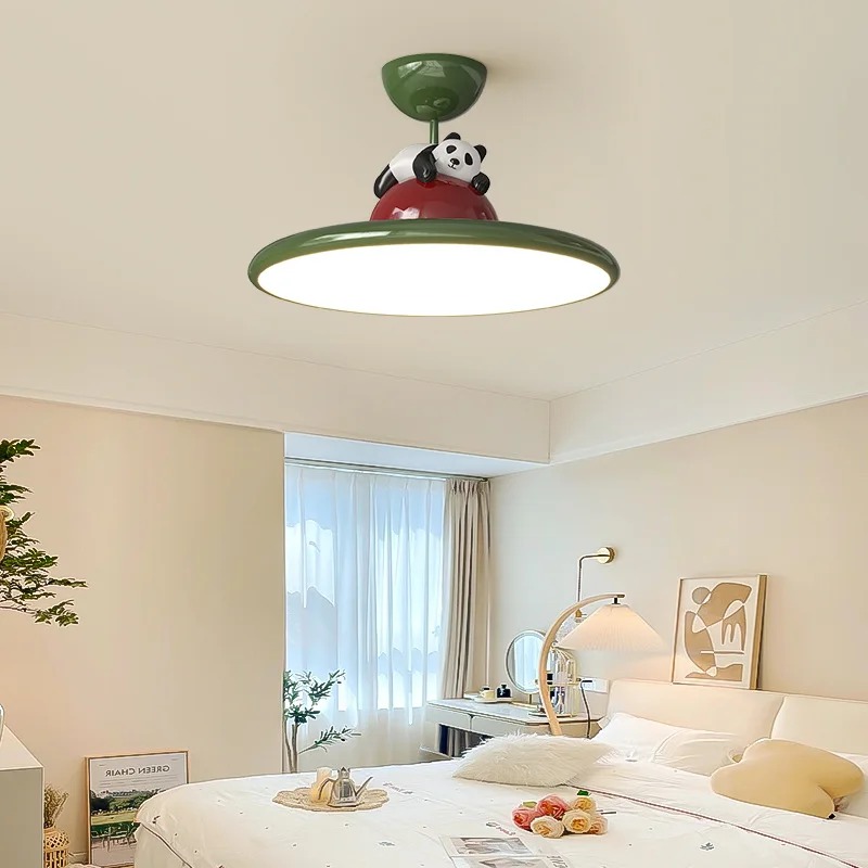 Cartoon Cream Style Panda LED  - огляд і ціна Baby Nursery Light Fixture