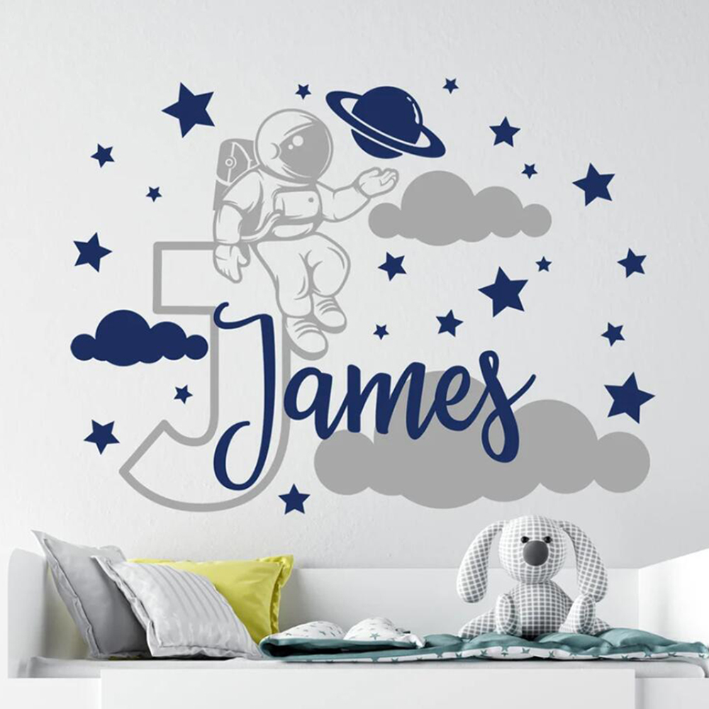 Custom Name Cartoon Space Astr - огляд і ціна Baby Nursery Boy