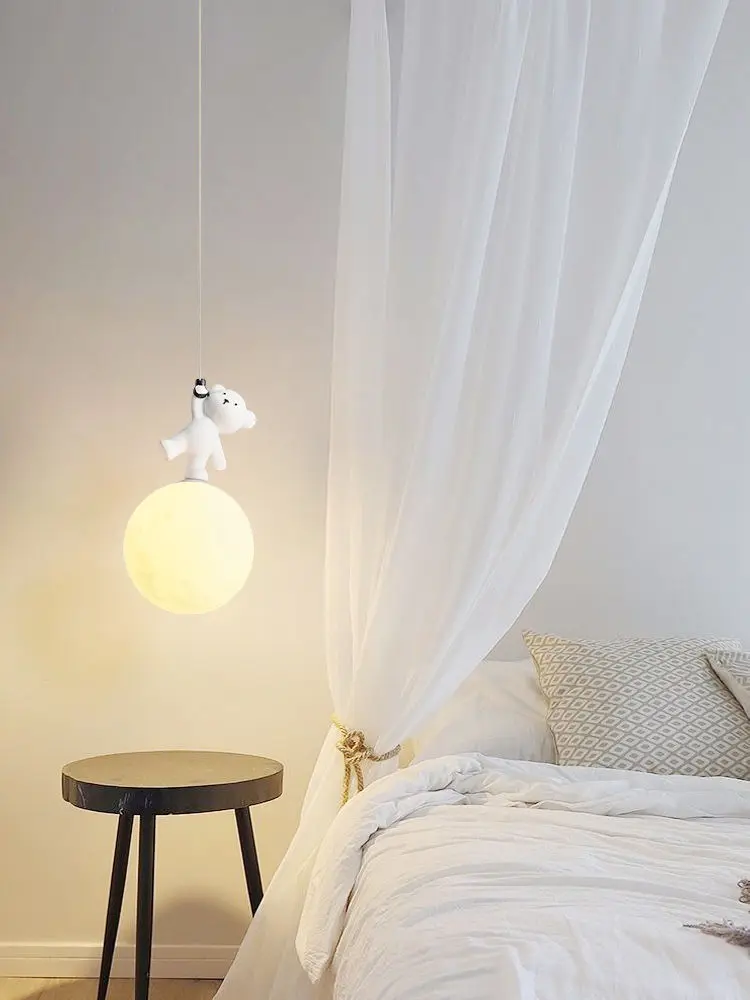 Bear Lamp Cartoon Nursery Beds - огляд і ціна Baby Nursery Boy