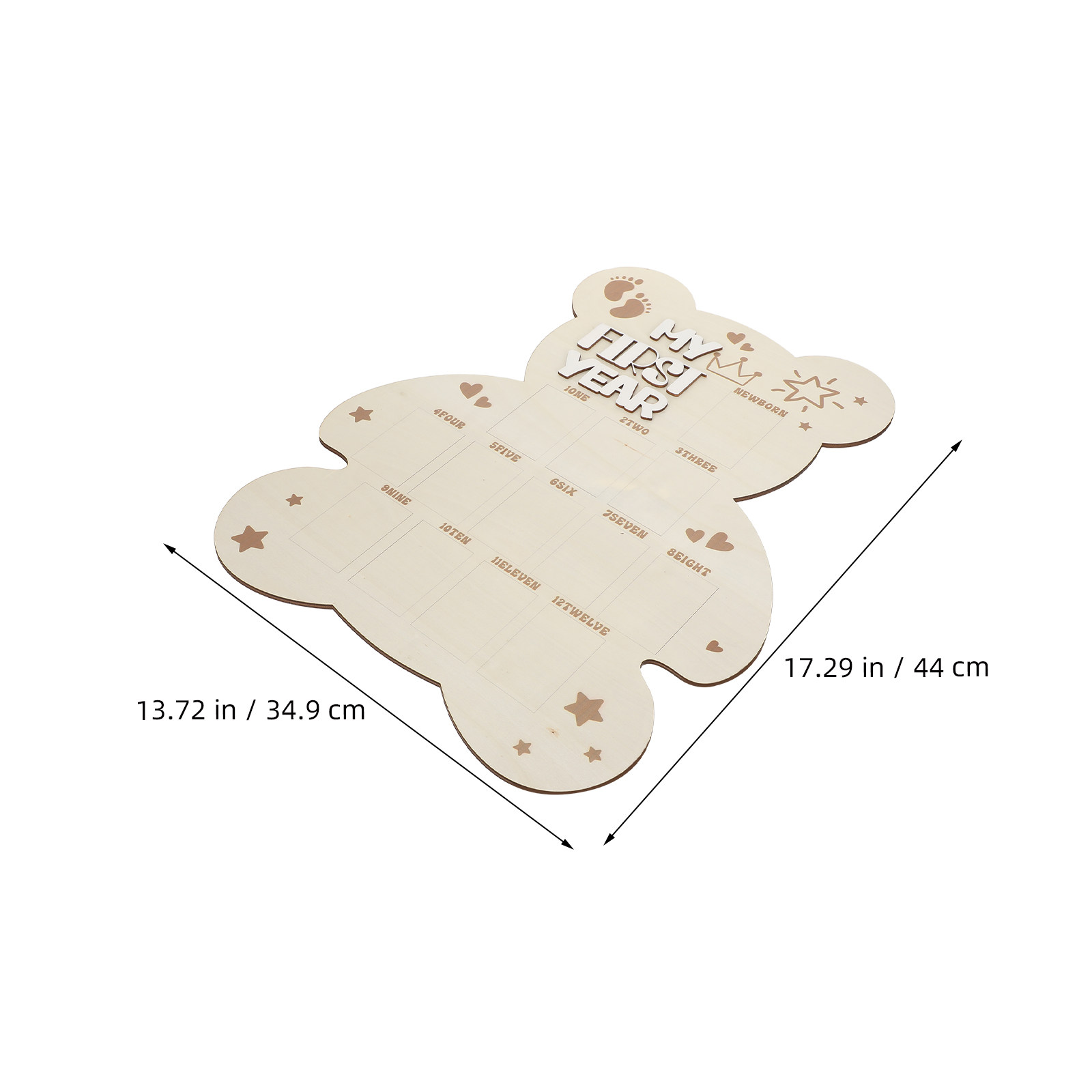 Newborn Photo Board Wooden Bab - огляд і ціна Baby Nursery Frames