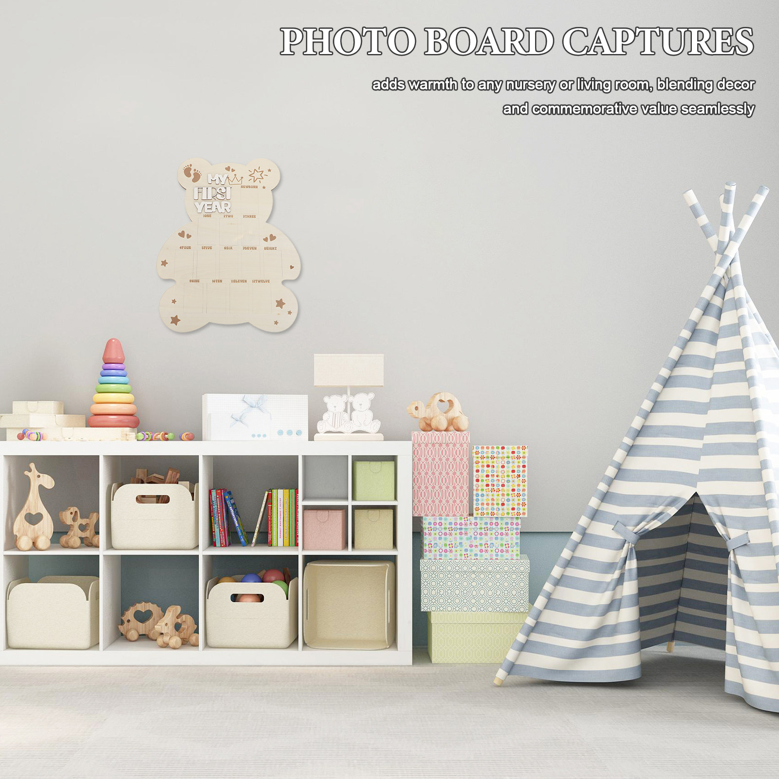 Newborn Photo Board Wooden Bab - огляд і ціна Baby Nursery Frames