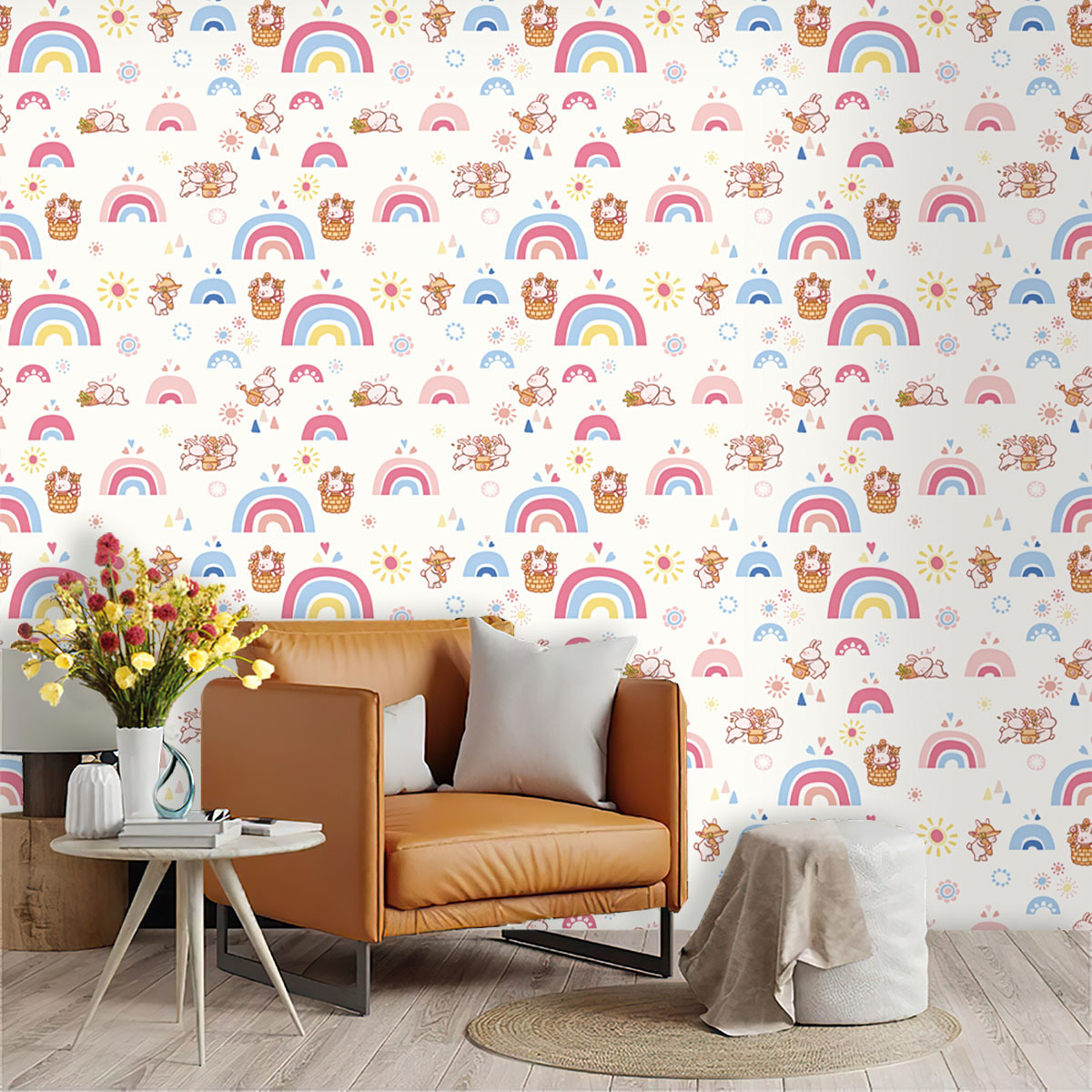 Boho Rainbow Kids Stick and Pe - огляд і ціна Baby Nursery Peel And Stick Wallpaper