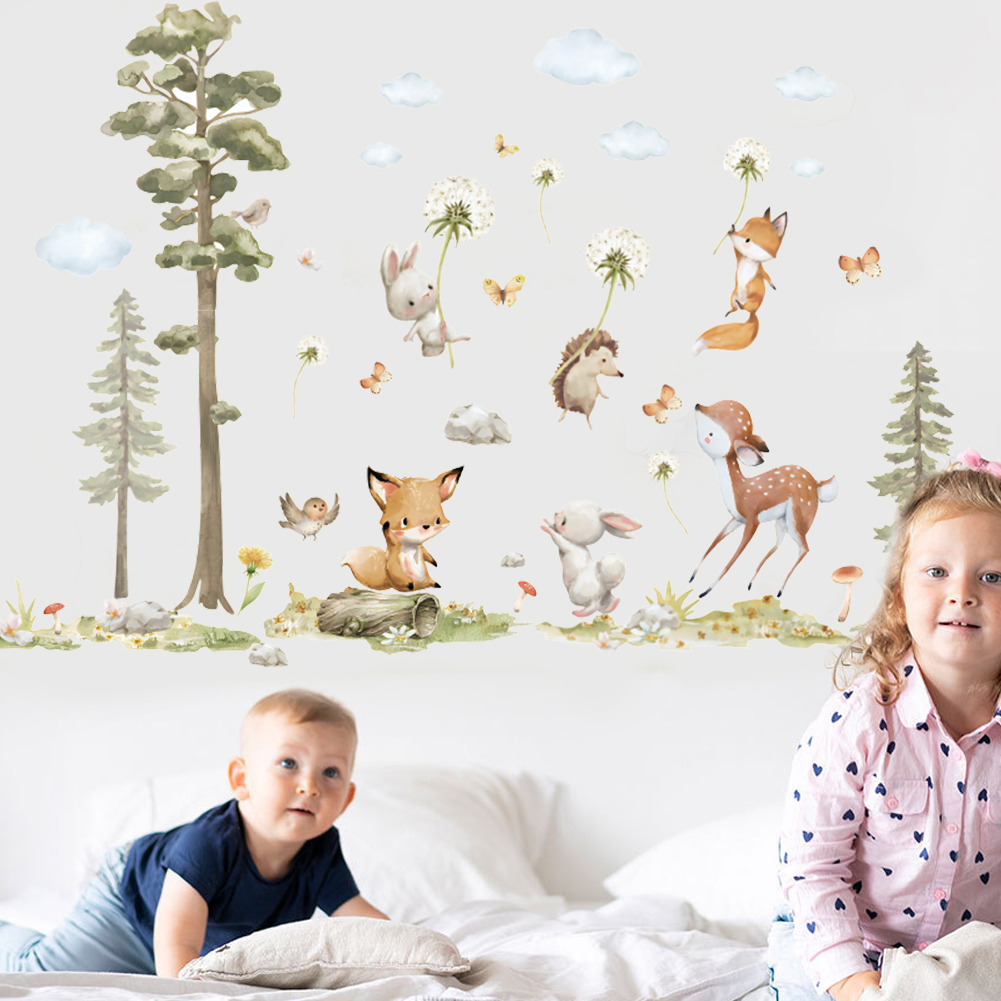 Cute Forest Animals Wall Stick - огляд і ціна Baby Girl Nursery Quotes