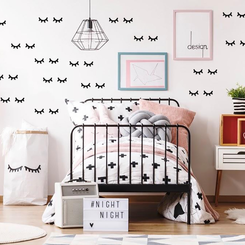 Kids Room Decoration  Eyelash  - огляд і ціна Baby Girl Nursery Quotes